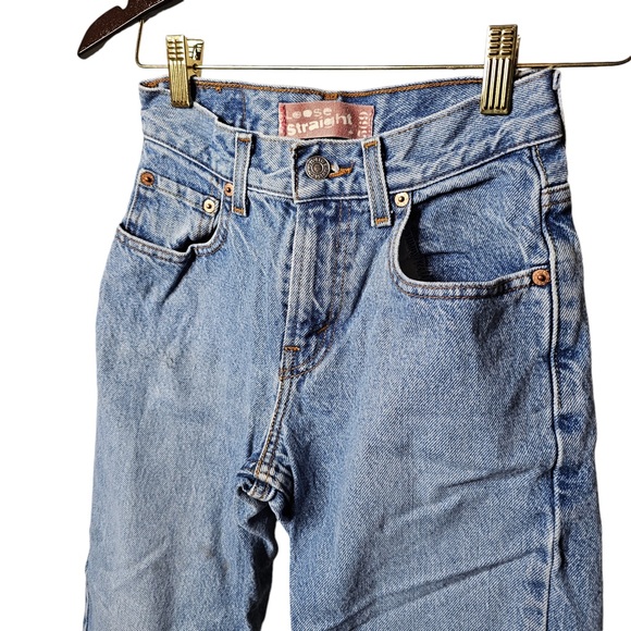 Levi's 569 Jeans - Light Wash Denim - Loose Straight Fit - Casual - Picture 6 of 7